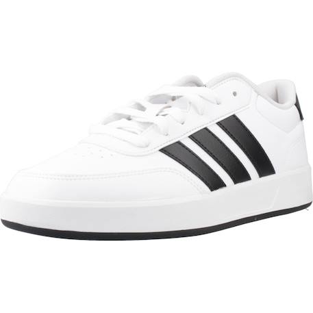 Baskets garçon en textile à lacets tennis Blanc white 4 - vertbaudet enfant 