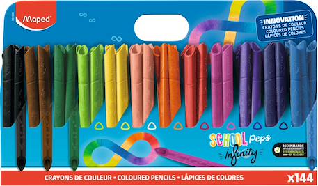 Crayons de couleur school peps infinity MULTICOLORE 5 - vertbaudet enfant 