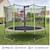 Trampoline jardin ø 360?cm + filet de sécurité - jumpi 360 - taupe/vert Taupe 2 - vertbaudet enfant 