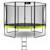 Trampoline de jardin ø 360cm + filet de sécurité + échelle - punchi 360 vert Vert 1 - vertbaudet enfant 