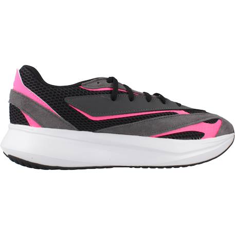 Baskets fille en cuir à lacets running Noir black 1 - vertbaudet enfant 