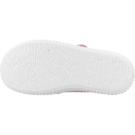 Ballerines  à scratch Blanc+Bleu+Nude+Rose framboise+Violet pétale 30 - vertbaudet enfant 