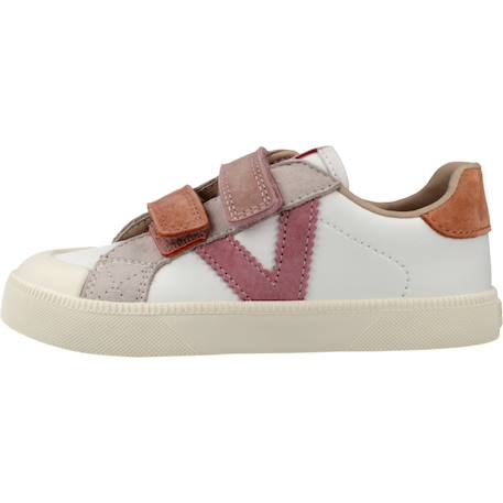 Basket enfant cuir enfant cuir oliver barefoot Bleu azul+Rose 8 - vertbaudet enfant 