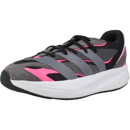 Baskets fille en cuir à lacets running Noir black 4 - vertbaudet enfant 