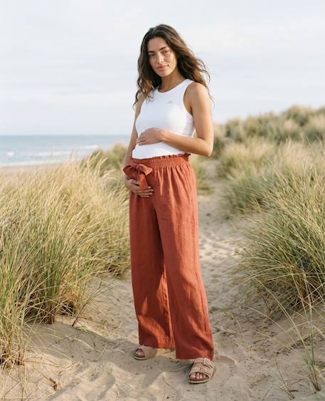 Pantalon de grossesse sahel Anis+Beige+Cuivre 12 - vertbaudet enfant 