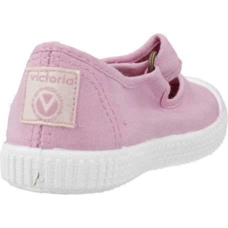 Ballerines  à scratch Blanc+Bleu+Nude+Rose framboise+Violet pétale 27 - vertbaudet enfant 