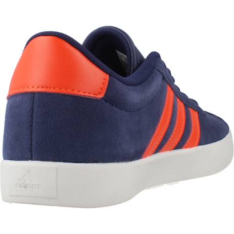 Baskets garçon en cuir à lacets court Bleu blue 3 - vertbaudet enfant 