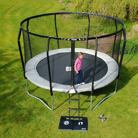 Trampoline premium ø 300?cm avec filet de sécurité + échelle - famili 300 Beige 4 - vertbaudet enfant 
