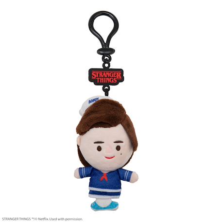 Porte-clés peluche steve scoops ahoy - stranger things Bleu 1 - vertbaudet enfant 