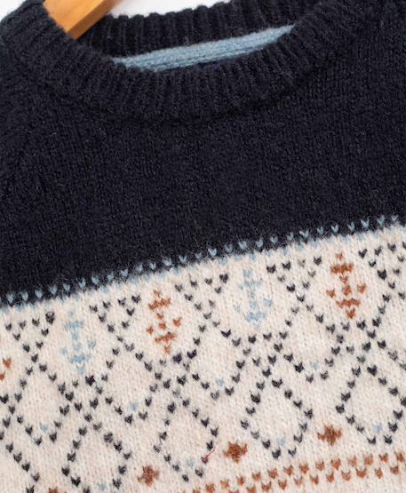 Pull garçon Beige chine 4 - vertbaudet enfant 
