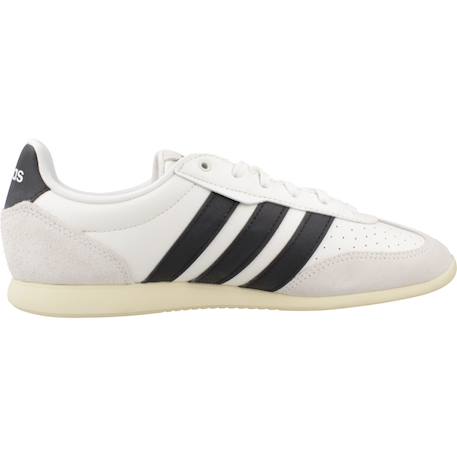 Baskets garçon en cuir à lacets souple sport Blanc white 1 - vertbaudet enfant 