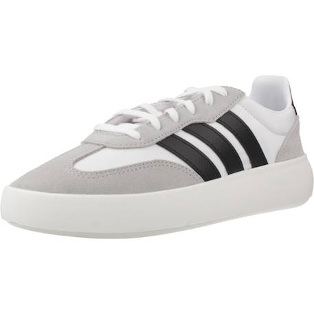 Baskets garçon en cuir à lacets urbain Blanc white 4 - vertbaudet enfant 