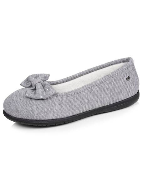 Chaussons ballerines souples, ultra confortables et légers, confort technologie everywear Bleu canardfleurs+Bleu marine+Grisirisé+Rayuresbleues+Sauge+Sauge noeud irisé 18 - vertbaudet enfant 