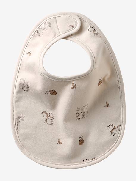 Lot 7 bavoirs naissance en coton bio* Babylone+ficelle+Hérisson+rose pâle+Tanzanie+vert d'eau 12 - vertbaudet enfant 
