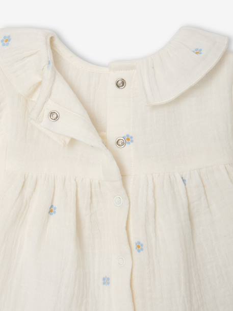 Blouse manches longues bébé écru 3 - vertbaudet enfant 