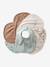 Lot 7 bavoirs naissance en coton bio* Babylone+ficelle+Hérisson+rose pâle+Tanzanie+vert d'eau 10 - vertbaudet enfant 