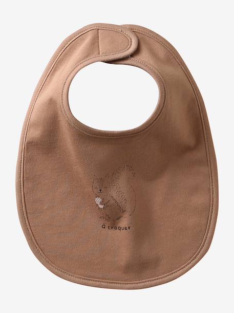 Lot 7 bavoirs naissance en coton bio* Babylone+ficelle+Hérisson+rose pâle+Tanzanie+vert d'eau 16 - vertbaudet enfant 