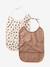 Lot 2 bavoirs ronds plastifiés moutarde+noisette 6 - vertbaudet enfant 