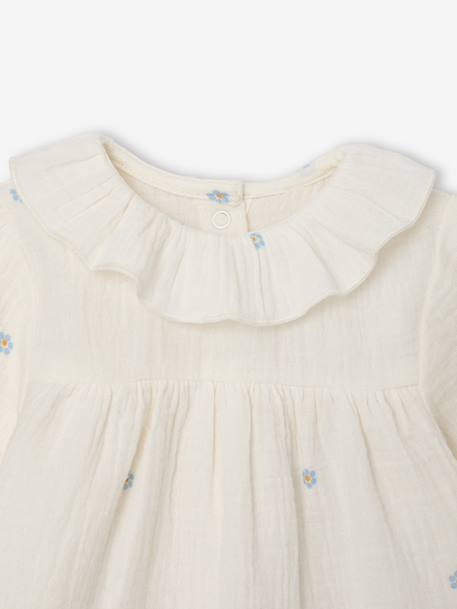 Blouse manches longues bébé écru 2 - vertbaudet enfant 