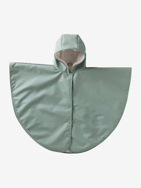 Poncho bébé pour siège-auto caramel+vert sauge 3 - vertbaudet enfant 