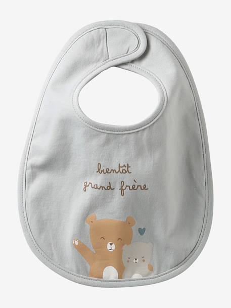 Bavoir rond blush+sauge 3 - vertbaudet enfant 