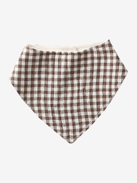 Lot 3 bavoirs bandanas en gaze de coton Babylone+Bord de mer+Broceliande+Dans les bois+ficelle+Hanoi+Hygge+lot renard+Mon coeur+Tanzanie 26 - vertbaudet enfant 