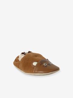 Chaussures-Chaussons bébé cuir élastiqués