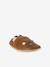Chaussons bébé cuir élastiqués chocolat 1 - vertbaudet enfant 