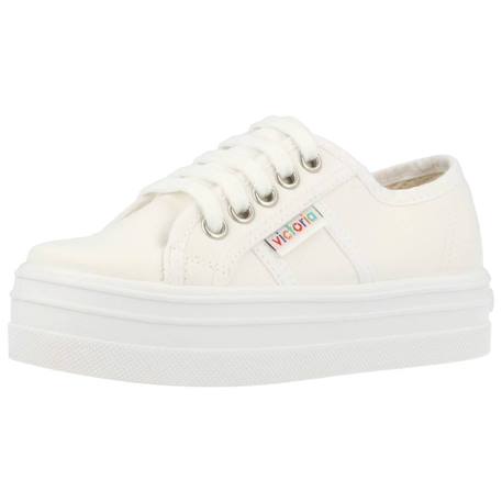 Basket à lacet fille Beige+Blanc+Noir 10 - vertbaudet enfant 