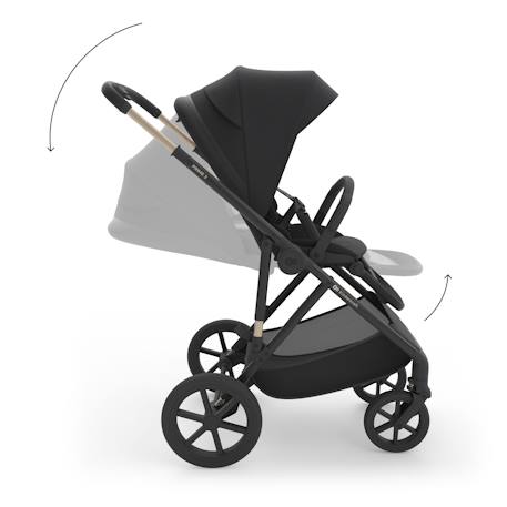 Poussette évolutive 2 en 1 suspension améliorée pour enfants à 22 kg Beige / sand dune+Gris noir+Velvet mocca+Venezian black+Vert foncé 24 - vertbaudet enfant 