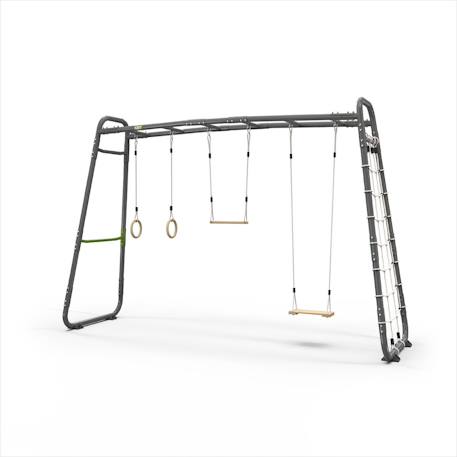 Parcours sportif enfant extérieur – barres de traction jardin Getset monkeybar mb310 Gris+Noir 1 - vertbaudet enfant 