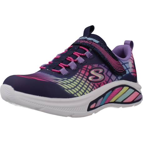 Basket fille Multicolore+Multicolore / Bleu clair+Multicolore / Bleu marine 16 - vertbaudet enfant 