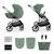 Poussette évolutive 2 en 1 suspension améliorée pour enfants à 22 kg Beige / sand dune+Gris noir+Velvet mocca+Venezian black+Vert foncé 25 - vertbaudet enfant 
