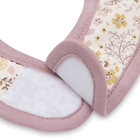 Lot de 5 bavoirs imperméables flower fairies Rose, jaune, violet 4 - vertbaudet enfant 