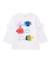 T-shirt en maille pour fille avec appliqués en relief Blanc 1 - vertbaudet enfant 
