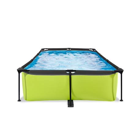 Piscine tubulaire rectangulaire 300x200x65cm avec pompe filtrante Gris+Gris clair+Vert 15 - vertbaudet enfant 
