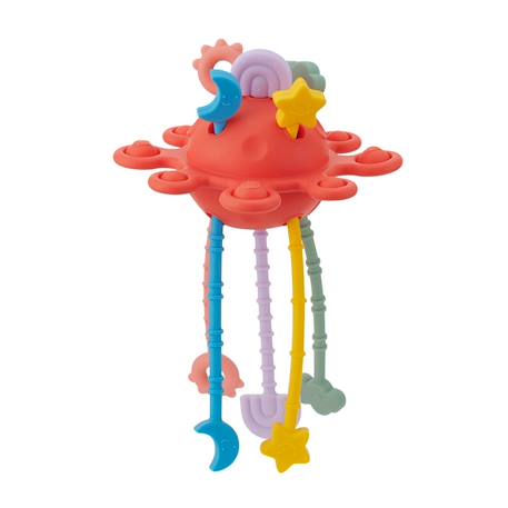 Jouet à tirer sensoriel arc-en-ciel Multi-coloured 1 - vertbaudet enfant 