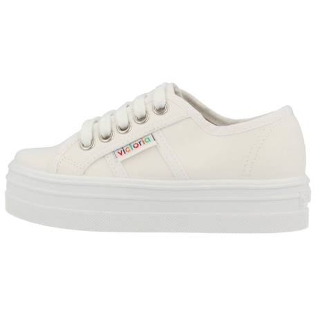 Basket à lacet fille Beige+Blanc+Noir 8 - vertbaudet enfant 