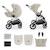 Poussette évolutive 2 en 1 suspension améliorée pour enfants à 22 kg Beige / sand dune+Gris noir+Velvet mocca+Venezian black+Vert foncé 1 - vertbaudet enfant 
