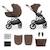 Poussette évolutive 2 en 1 suspension améliorée pour enfants à 22 kg Beige / sand dune+Gris noir+Velvet mocca+Venezian black+Vert foncé 13 - vertbaudet enfant 