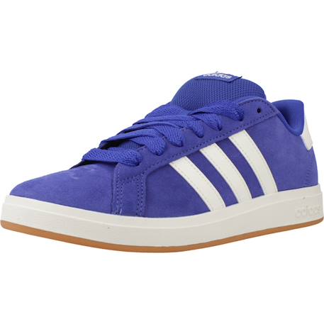 Baskets garçon en cuir à lacets rétro Bleu 4 - vertbaudet enfant 