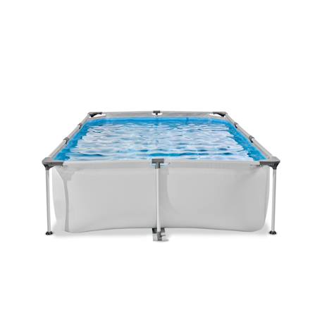 Piscine tubulaire rectangulaire 300x200x65cm avec pompe filtrante Gris+Gris clair+Vert 9 - vertbaudet enfant 