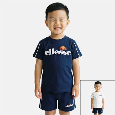 Pack de 2 t-shirts et short garçon Marine 1 - vertbaudet enfant 