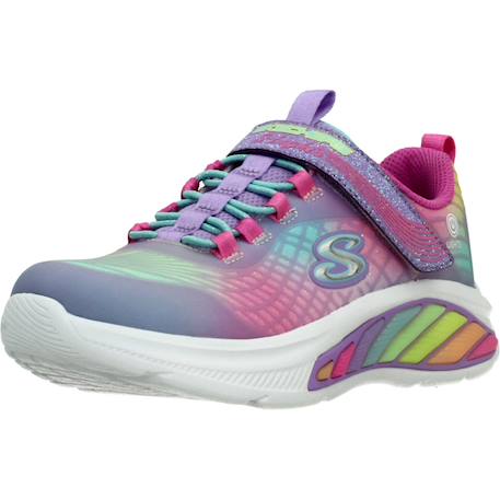 Basket fille Multicolore+Multicolore / Bleu clair+Multicolore / Bleu marine 4 - vertbaudet enfant 