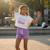 Pack de 2 t-shirts et short fille Violet 2 - vertbaudet enfant 