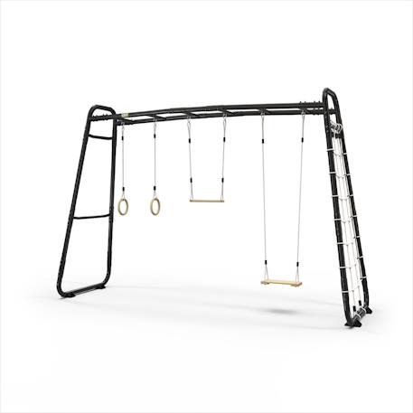 Parcours sportif enfant extérieur – barres de traction jardin Getset monkeybar mb310 Gris+Noir 7 - vertbaudet enfant 