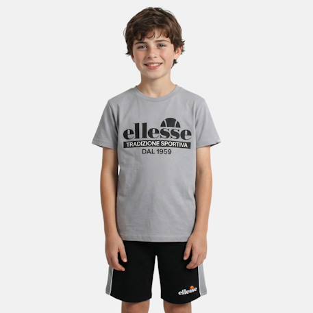 Pack de 2 t-shirts et short garçon Noir 4 - vertbaudet enfant 