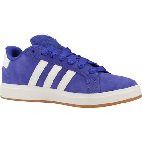 Baskets garçon en cuir à lacets rétro Bleu 5 - vertbaudet enfant 