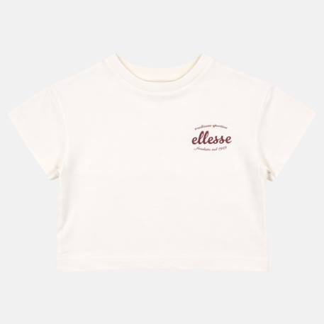 Top manches courtes fille avec imprimé Blanc 4 - vertbaudet enfant 