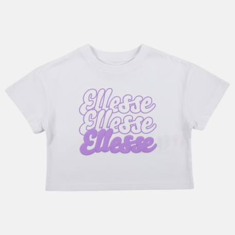 Top manches courtes fille avec imprimé Blanc 4 - vertbaudet enfant 